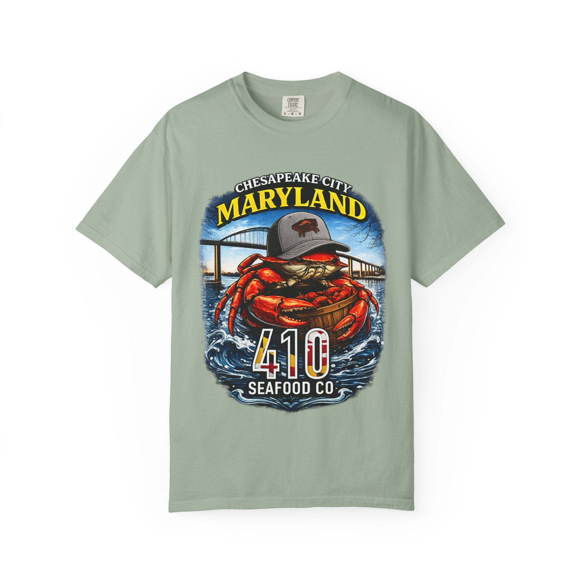 Maryland Crab T-Shirt – Chesapeake 410 Seafood Co. Coastal Tee