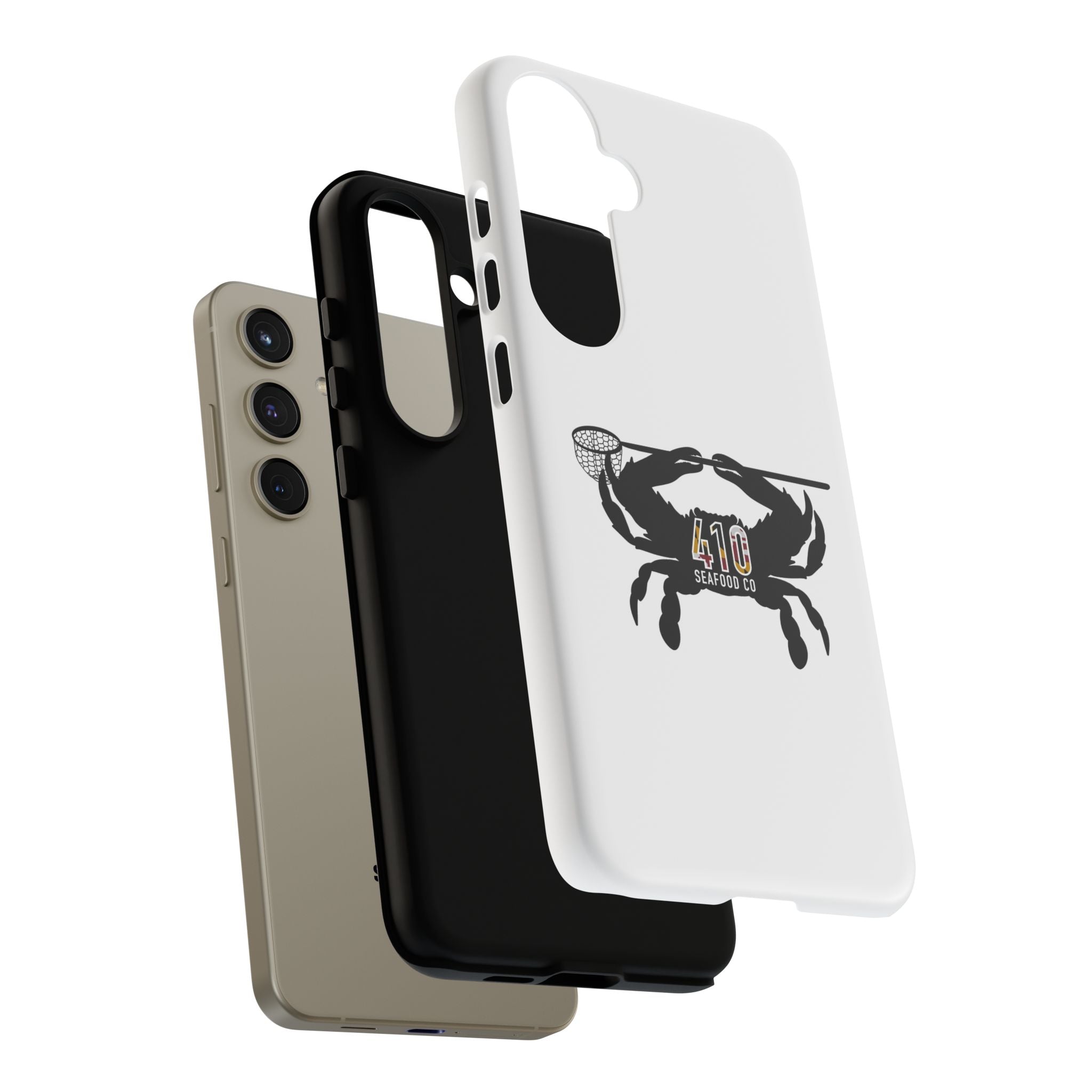 Crab Logo Phone Case — 410 Seafood Co. Coastal Protective iPhone Cover