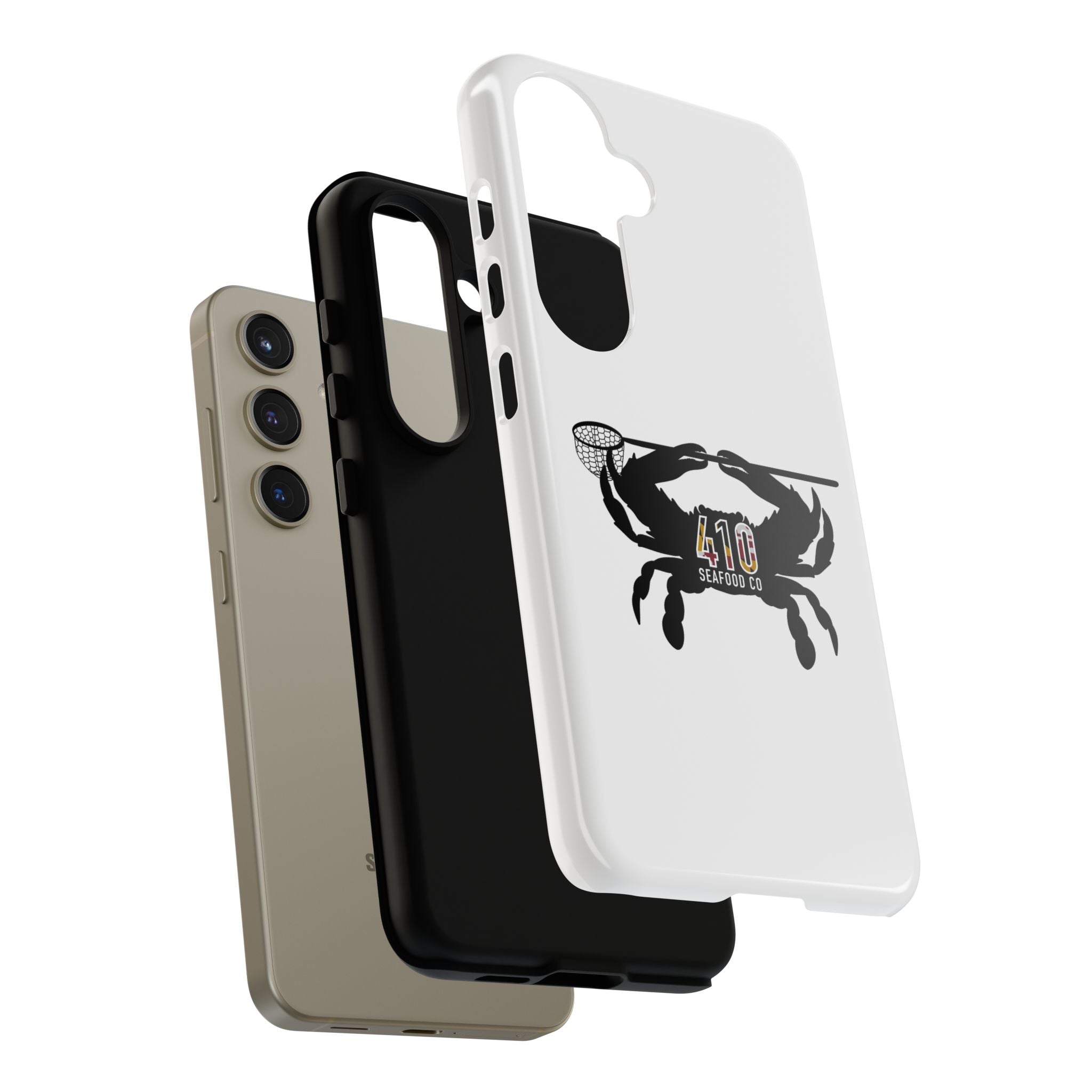 Crab Logo Phone Case — 410 Seafood Co. Coastal Protective iPhone Cover