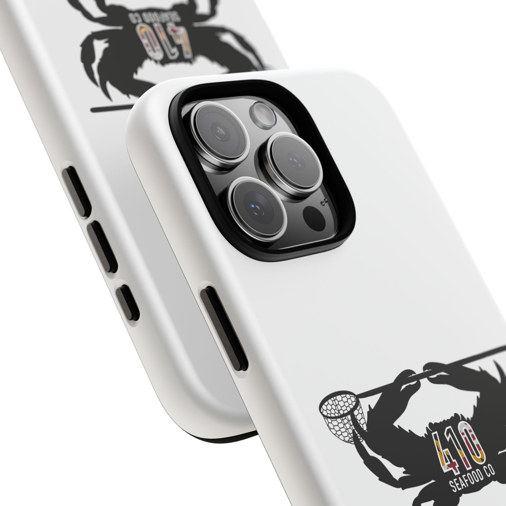 Crab Logo Phone Case — 410 Seafood Co. Coastal Protective iPhone Cover