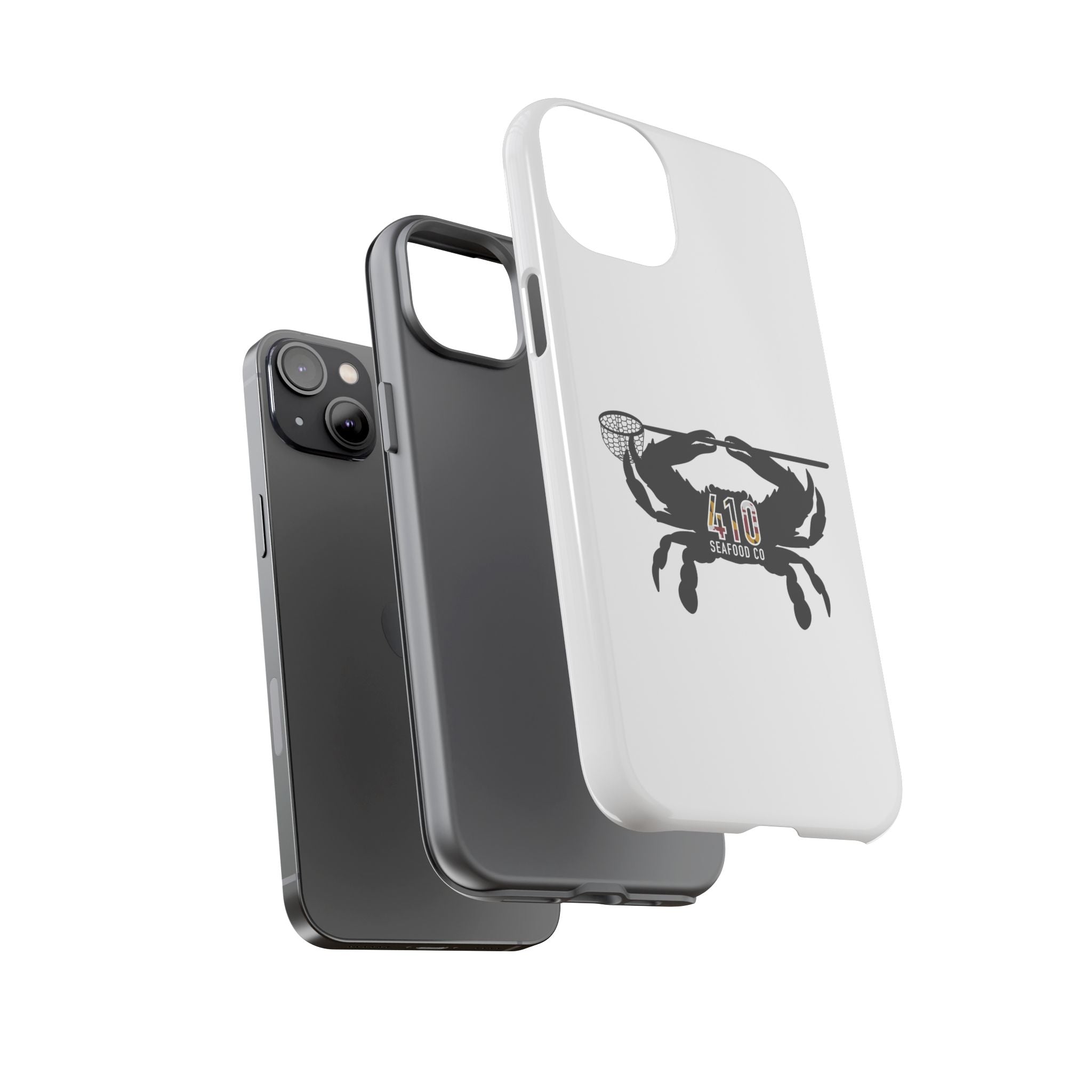 Crab Logo Phone Case — 410 Seafood Co. Coastal Protective iPhone Cover