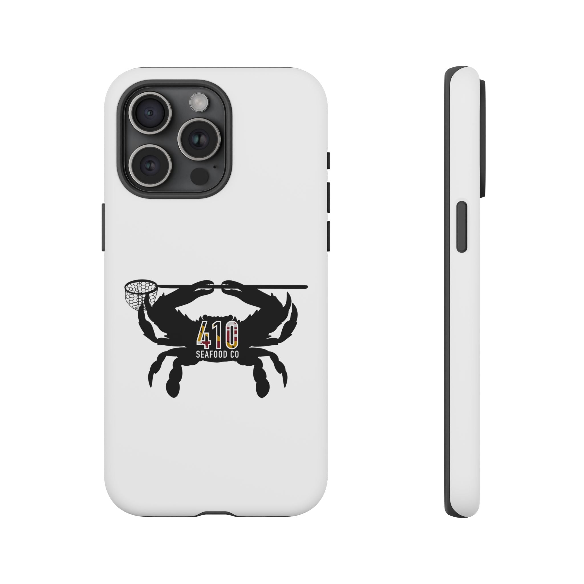 Crab Logo Phone Case — 410 Seafood Co. Coastal Protective iPhone Cover