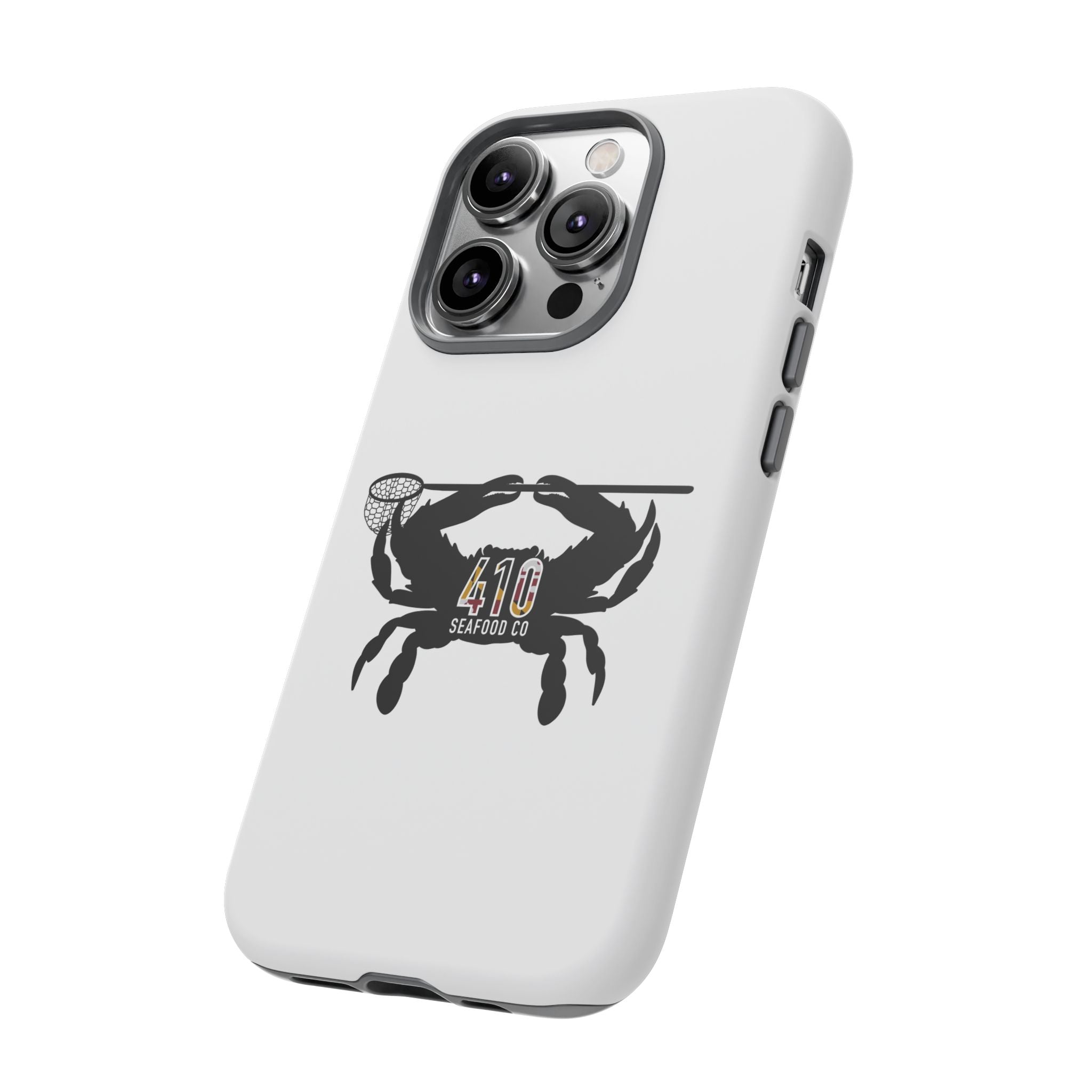 Crab Logo Phone Case — 410 Seafood Co. Coastal Protective iPhone Cover