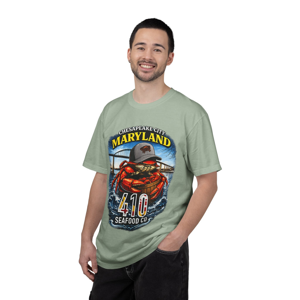 Maryland Crab T-Shirt – Chesapeake 410 Seafood Co. Coastal Tee