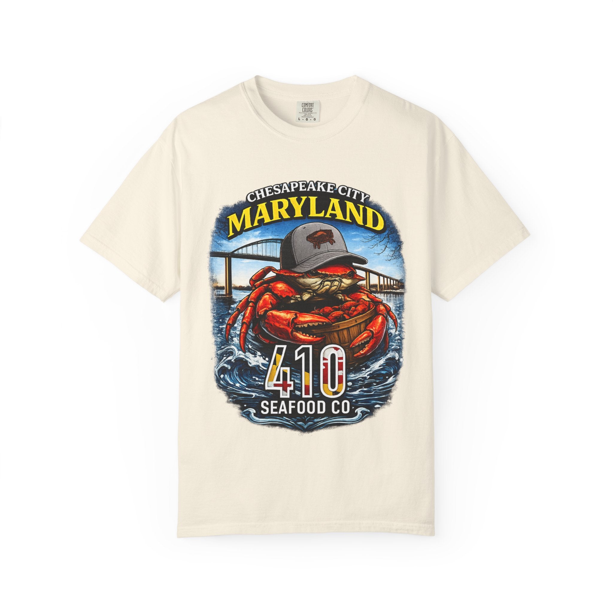 Maryland Crab T-Shirt – Chesapeake 410 Seafood Co. Coastal Tee