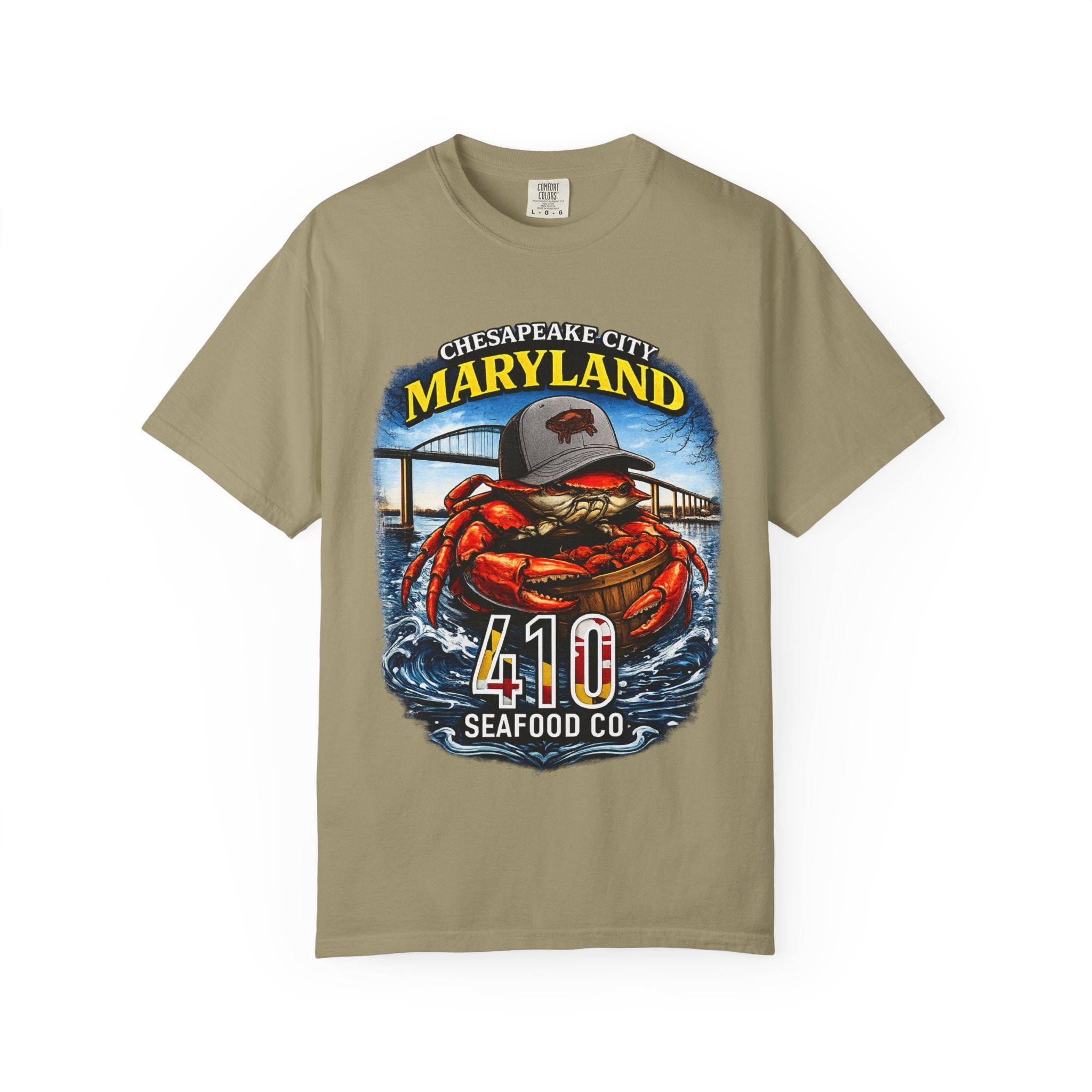 Maryland Crab T-Shirt – Chesapeake 410 Seafood Co. Coastal Tee