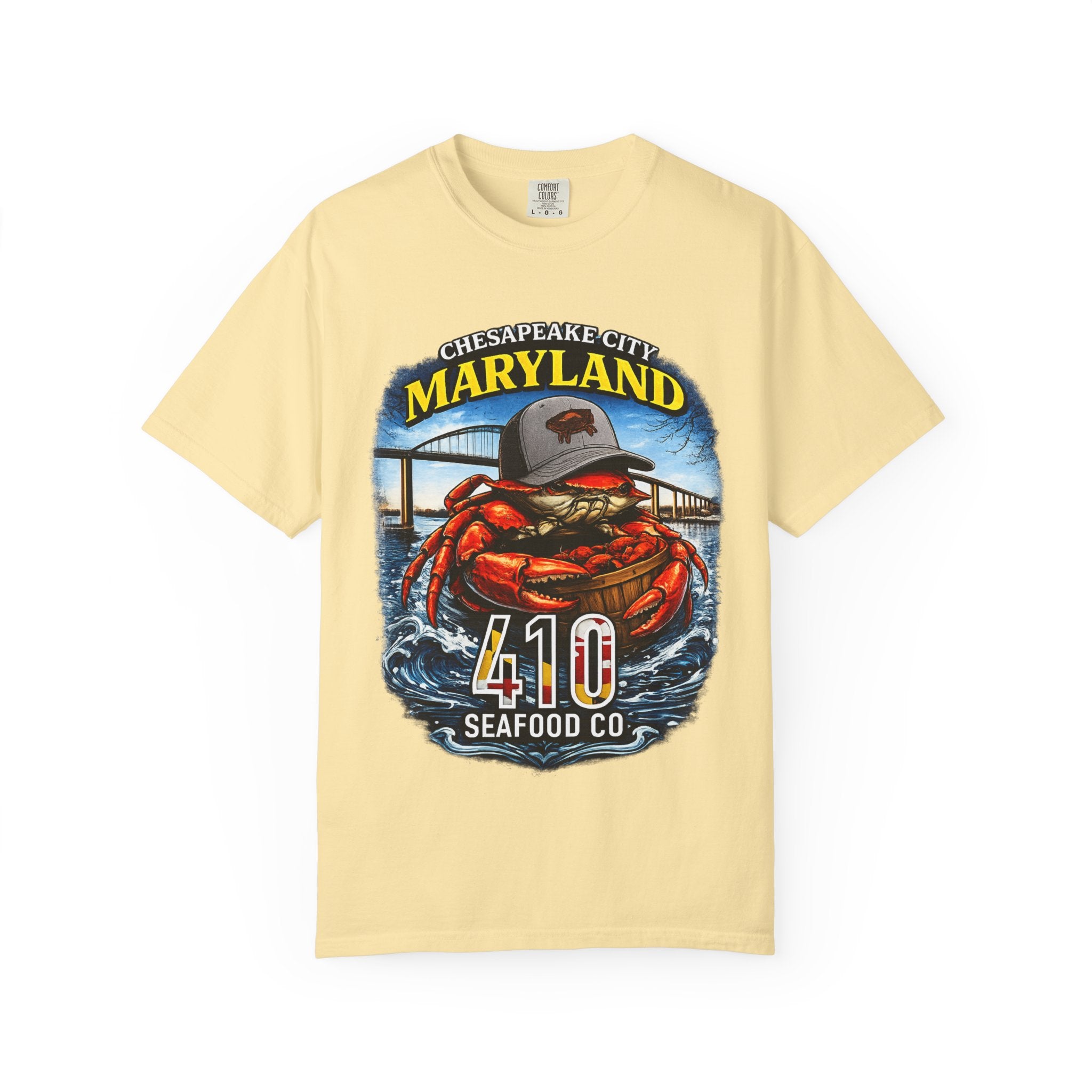 Maryland Crab T-Shirt – Chesapeake 410 Seafood Co. Coastal Tee
