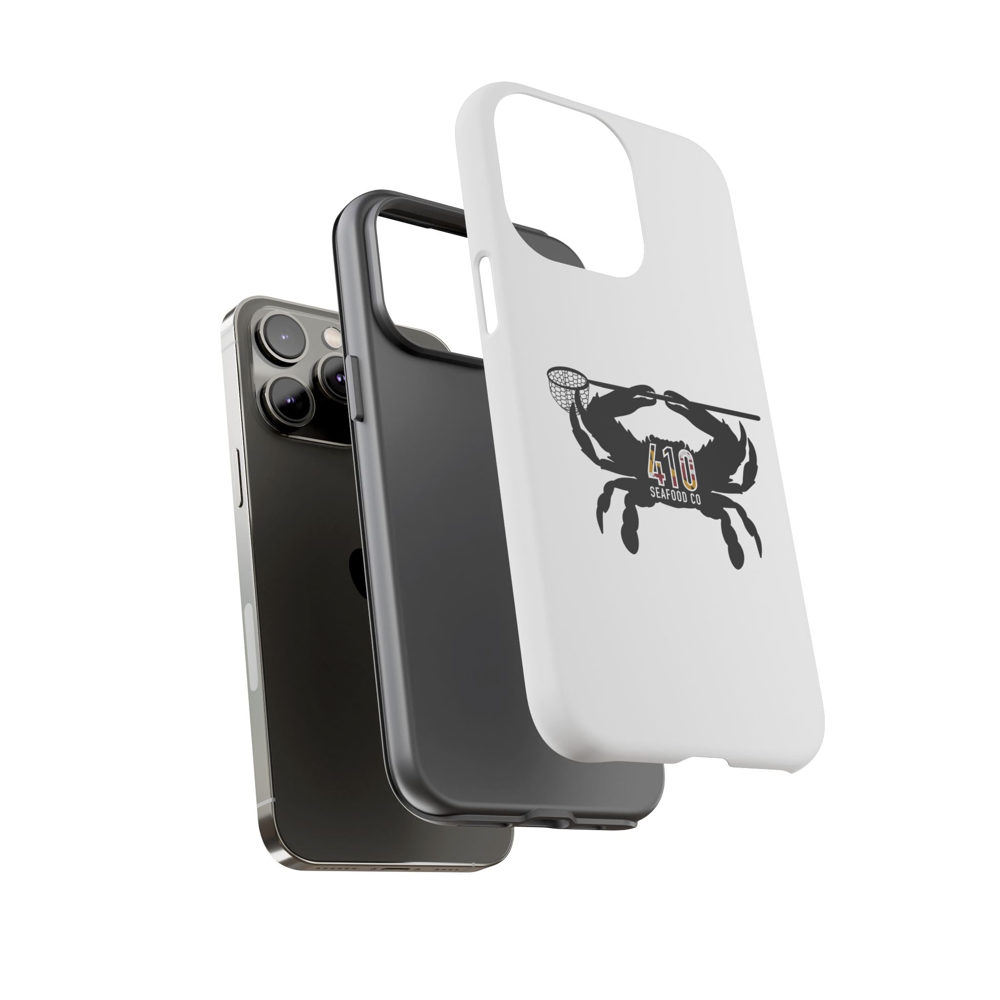 Crab Logo Phone Case — 410 Seafood Co. Coastal Protective iPhone Cover