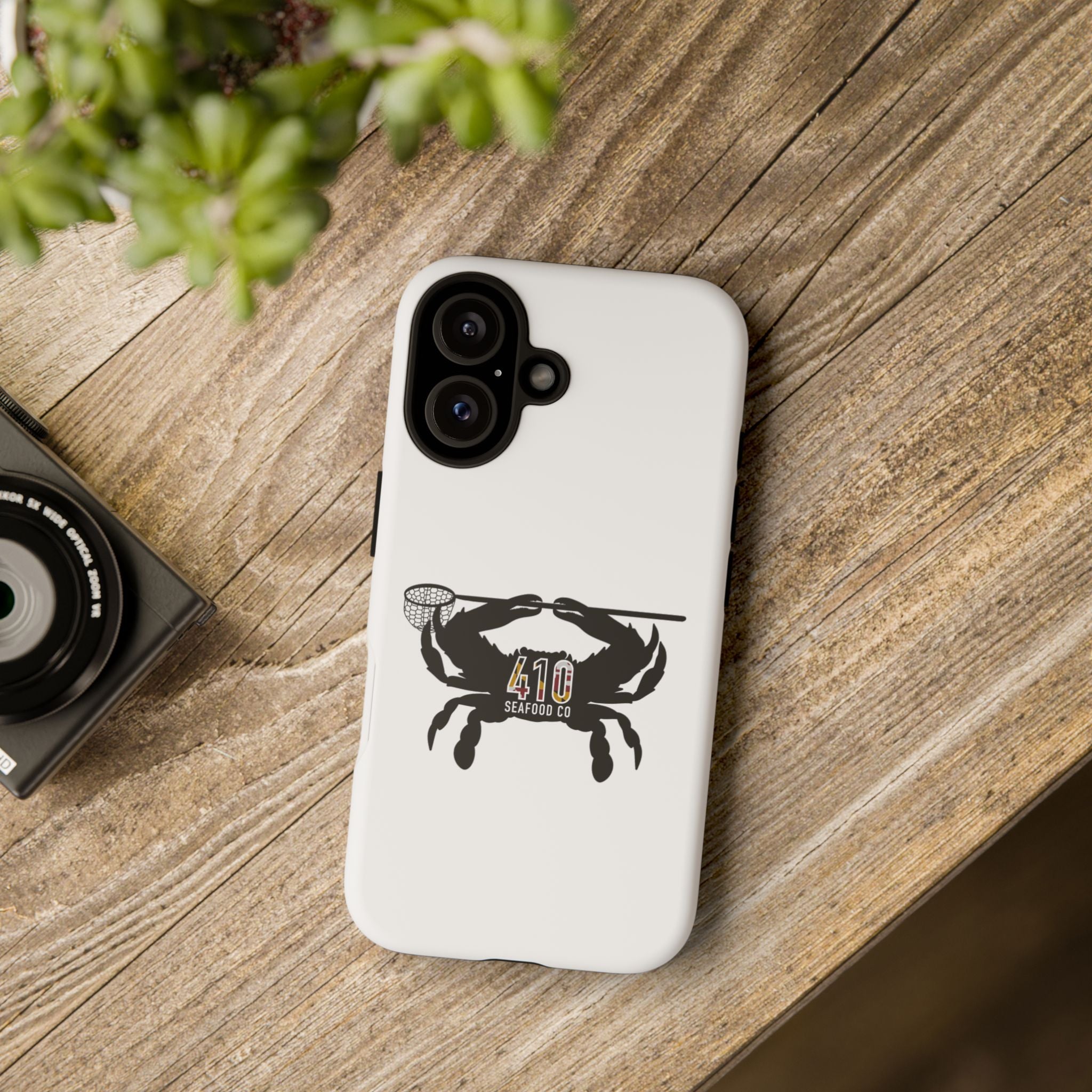 Crab Logo Phone Case — 410 Seafood Co. Coastal Protective iPhone Cover