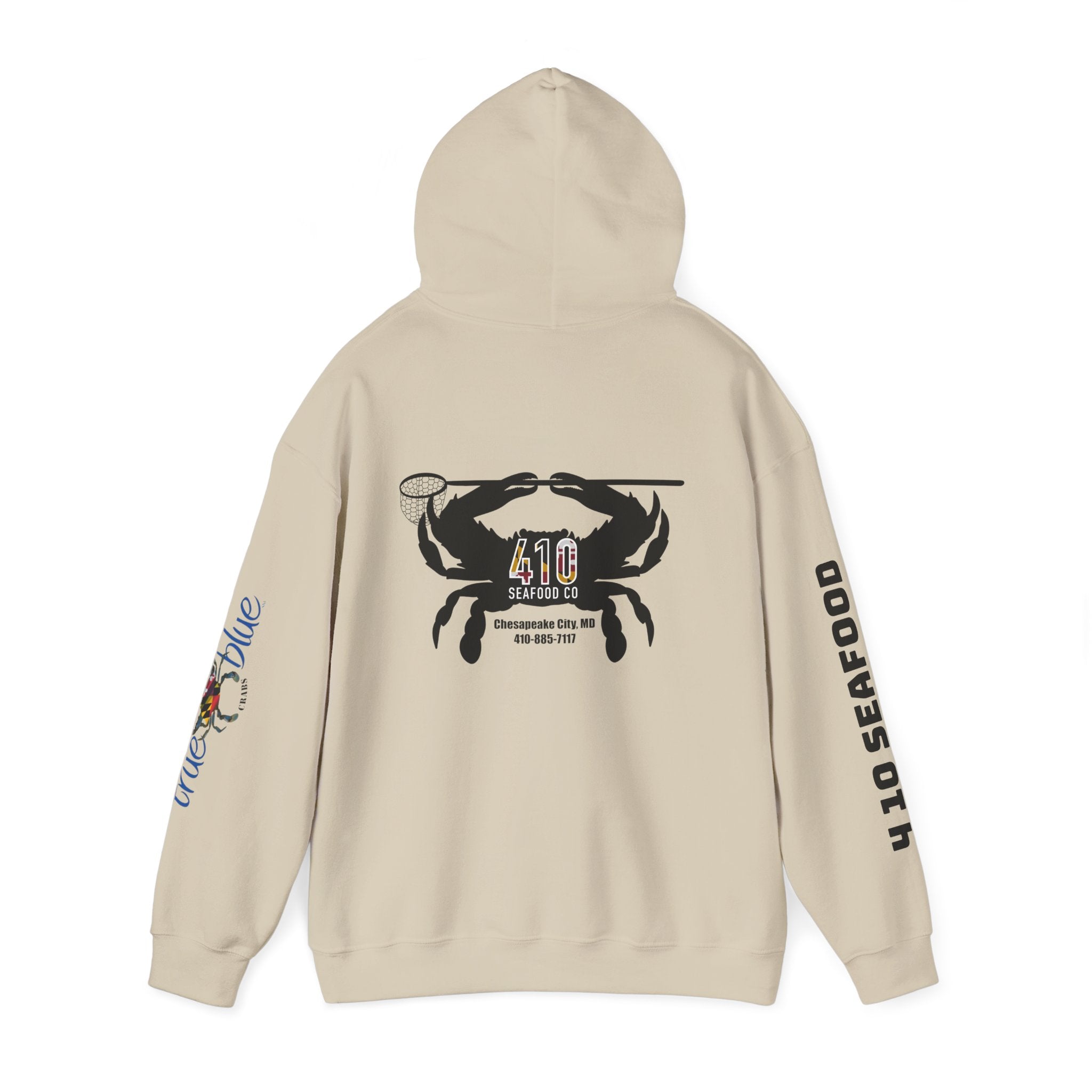 410 Seafood Crab Hoodie — Maryland True Blue