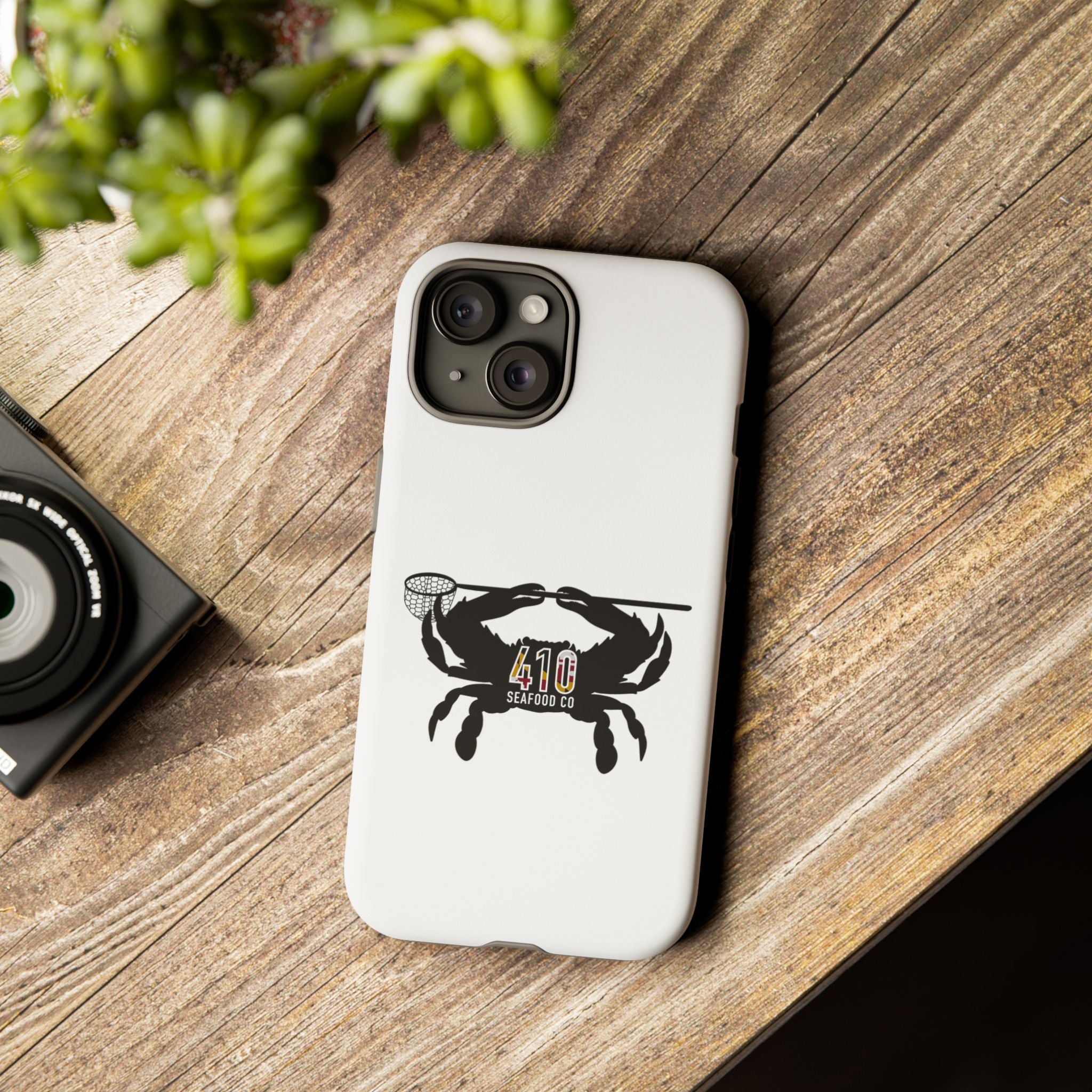 Crab Logo Phone Case — 410 Seafood Co. Coastal Protective iPhone Cover