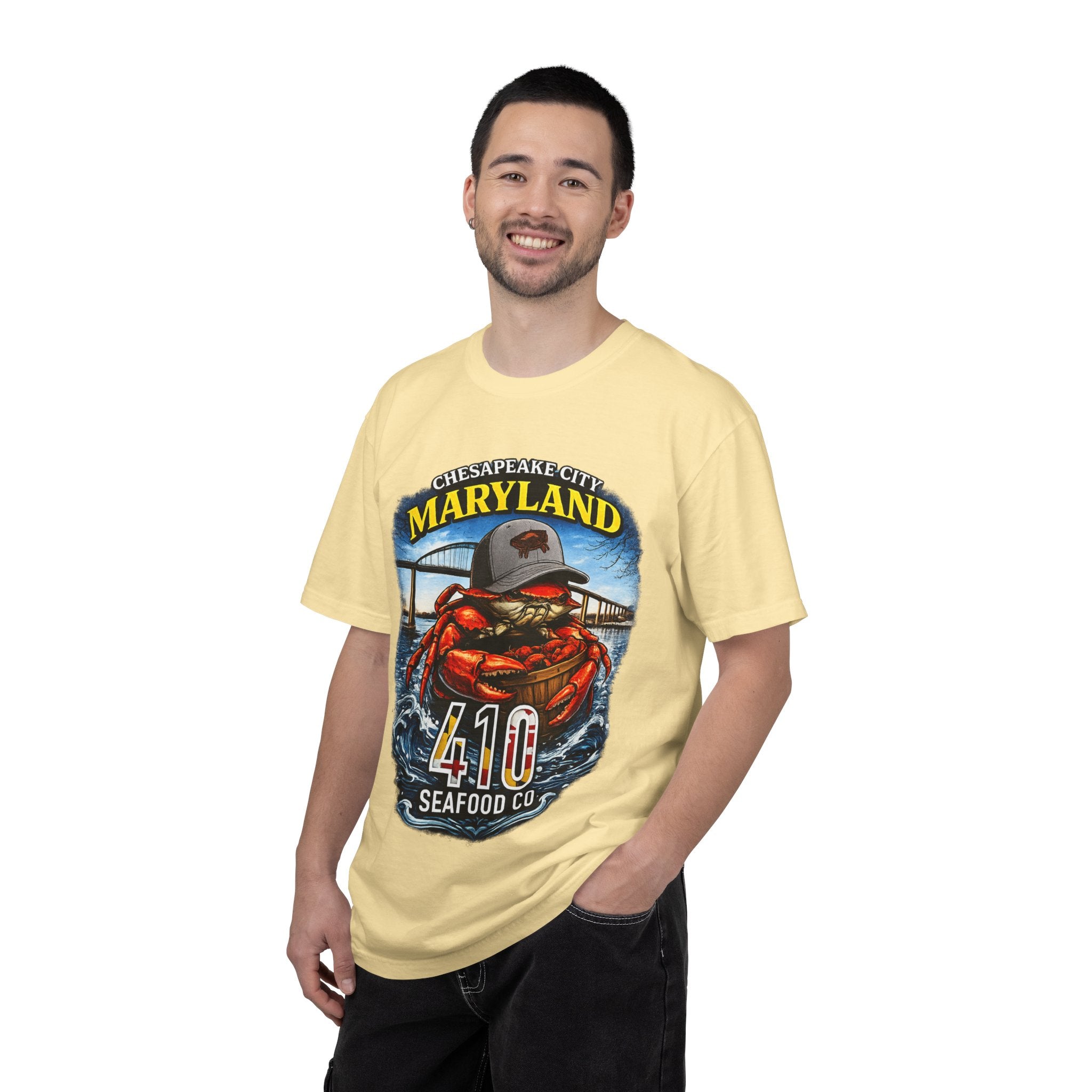 Maryland Crab T-Shirt – Chesapeake 410 Seafood Co. Coastal Tee