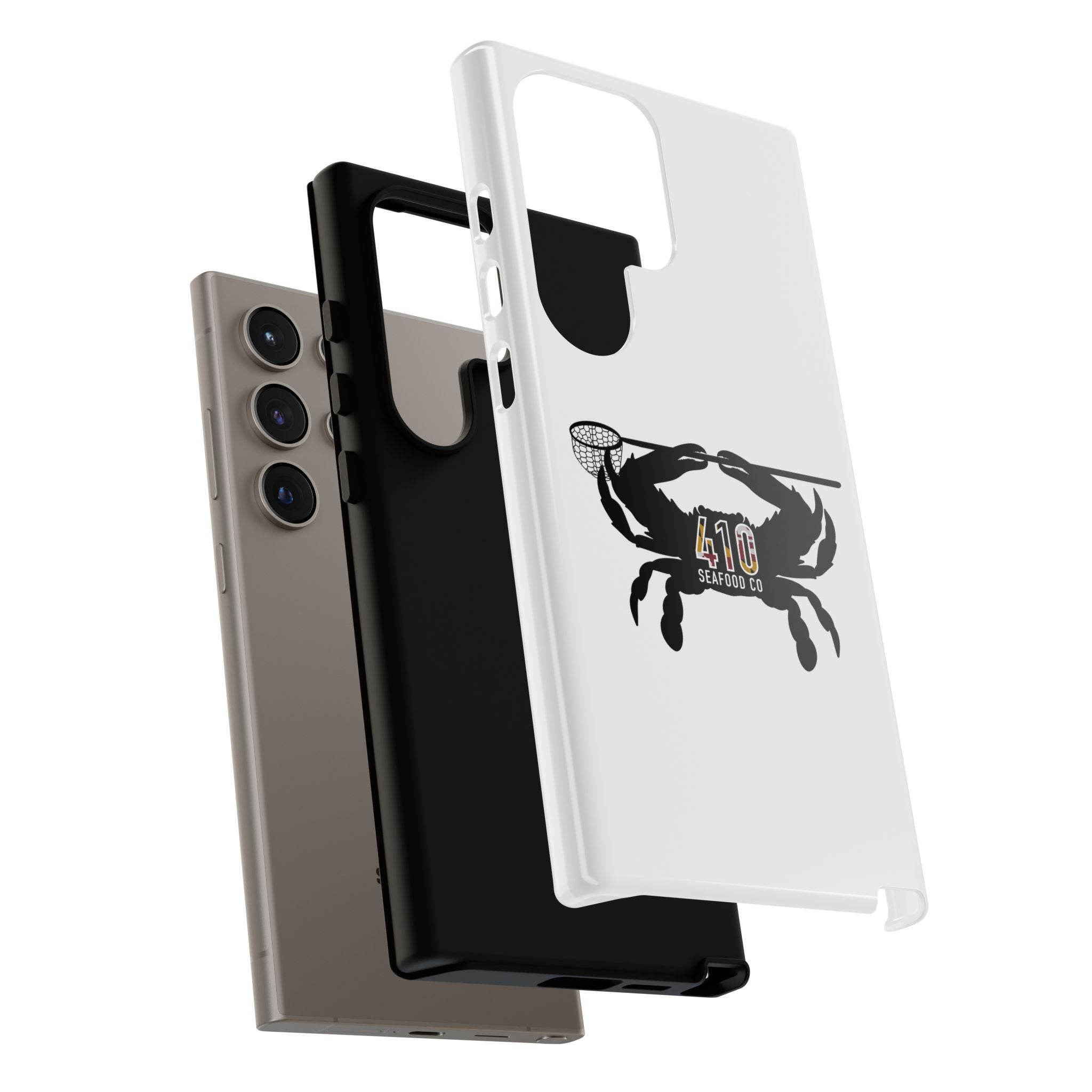 Crab Logo Phone Case — 410 Seafood Co. Coastal Protective iPhone Cover