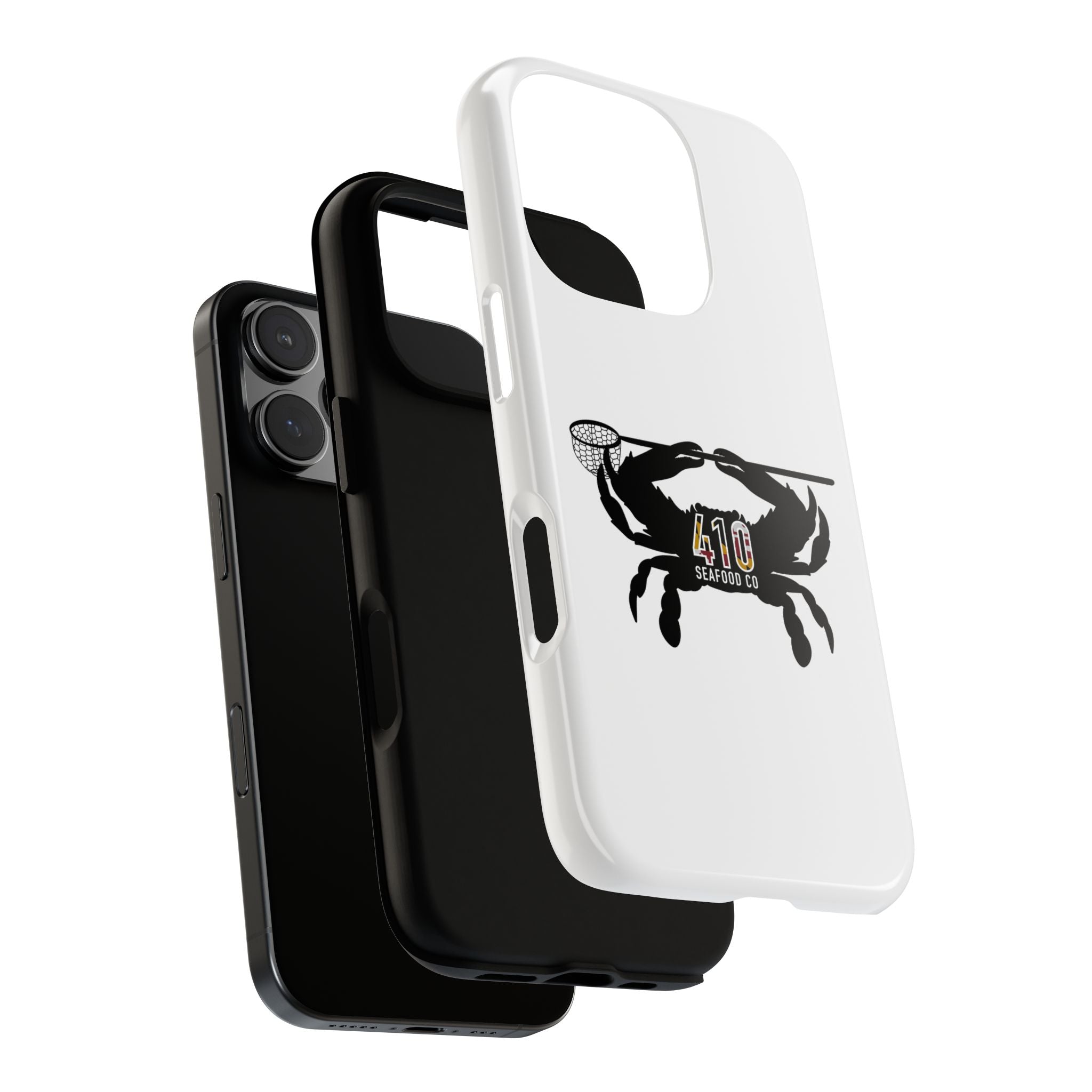 Crab Logo Phone Case — 410 Seafood Co. Coastal Protective iPhone Cover